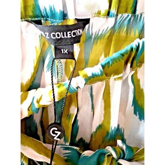 Club Z Collection Size XL Beach Pants Wide Leg Pull On Sheer Cover Up Swim Cover - Picture 6 of 9